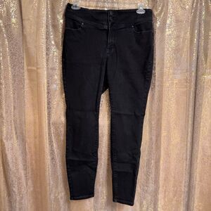 Lane Bryant Black Magic Waistband High Rise Jeggings Skinny Jeans Size 14